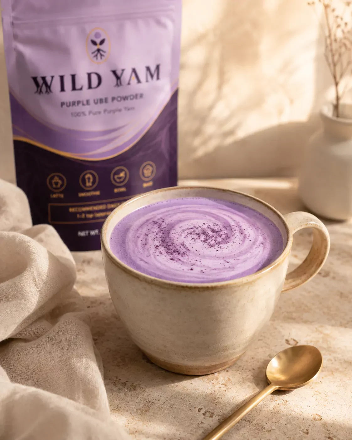 Classic ube latte