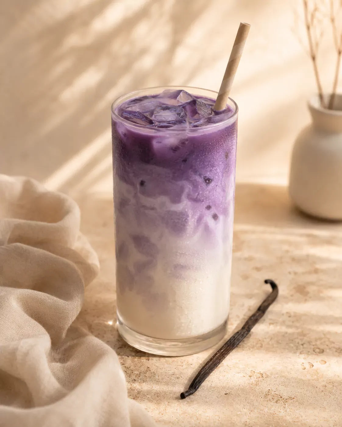 Iced vanilla ube